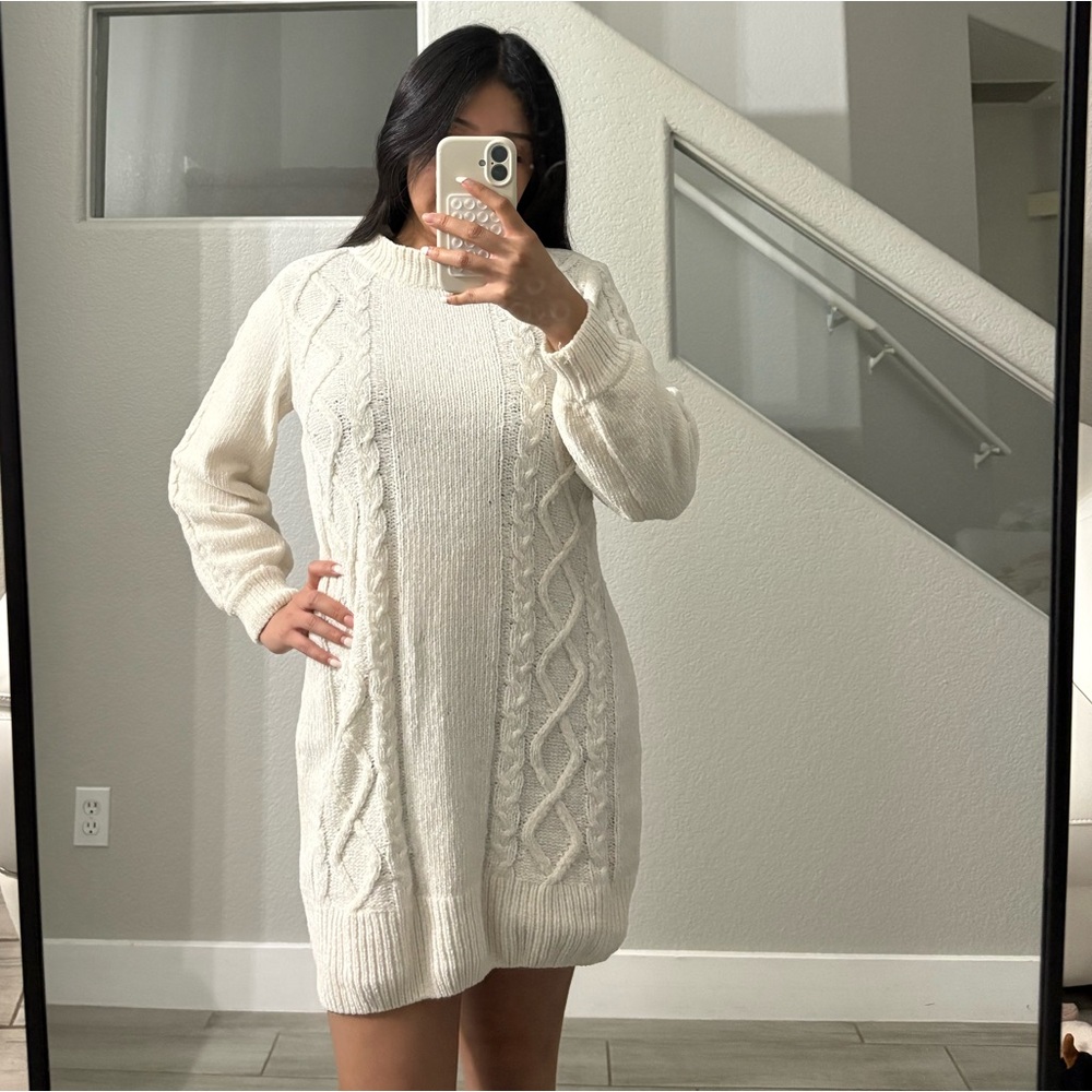 Allison Brittney Cream Knit Sweater